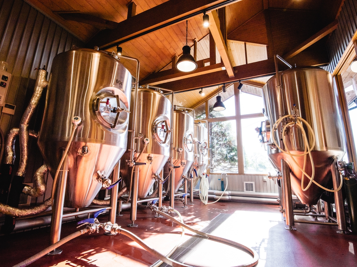 Brewing area of Miyota Brewery