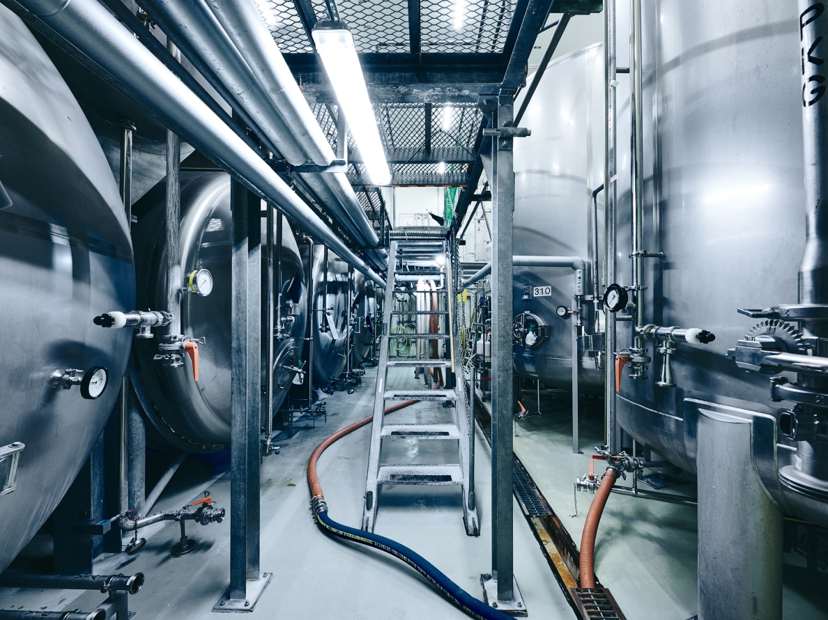 Inside view of Saku Brewwery